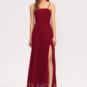 Burgundy Bridesmaid Dress / Evening Gown